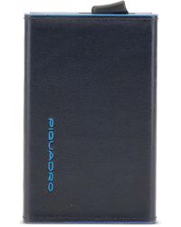 Piquadro - Sliding-System Leather Cardholder - Lyst