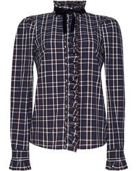 Cara Cara - Pia Tartan Ruffled Shirt - Lyst