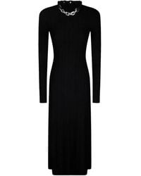 Rabanne - Cable-Knit Chain-Link Maxi Dress - Lyst