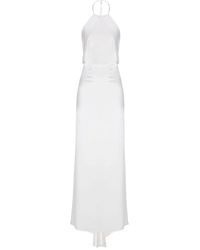 Il Volo - Jewel Pearl-Embellished Halterneck Dress - Lyst