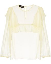 Rochas - Ruffled Blouse - Lyst