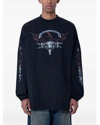 Vetements - Graphic-Print Long-Sleeved T-Shirt - Lyst