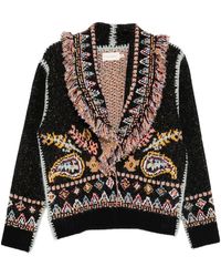 Cecilia Prado - Isadora Fringed Patterned Cardigan - Lyst