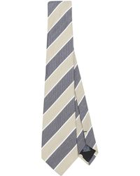 Paul Smith - Striped Fine-ribbed Tie - Lyst