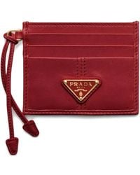 Prada - Kartenetui Mit Emailliertem Logo - Lyst