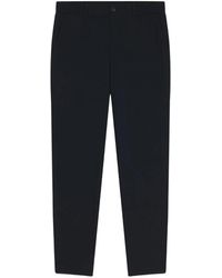 BOSS - Textured-Finish Belt-Loop Trousers - Lyst