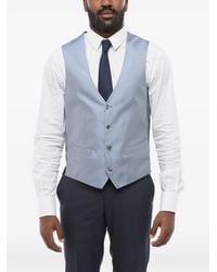 Corneliani - Geometric-Pattern Silk Waistcoat - Lyst