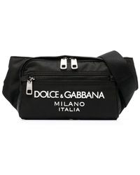 Dolce & Gabbana Gürteltasche mit Logo-Prägung - Schwarz