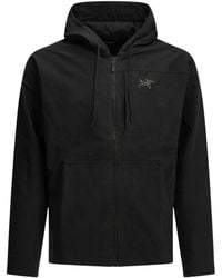 Arc'teryx - Logo-Embroidered Zip-Up Hooded Jacket - Lyst