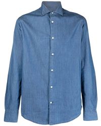 Deperlu - Button-Up Denim Overhemd - Lyst