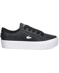 Lacoste - Ziane Platform Logo-Detail Leather Sneakers - Lyst