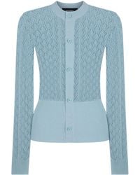 DSquared² - Pointelle-Knit Cotton Cardigan - Lyst