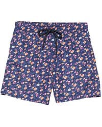 Drumohr - Drawstring Patterned Swim Shorts - Lyst