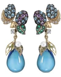 Anabela Chan - 18kt Blueberry Gelbgoldohrringe mit Schmucksteinen - Lyst