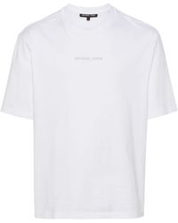 Michael Kors - T-Shirt mit Logo-Stickerei - Lyst