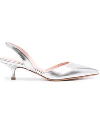 Anna F. - 55mm Leather Slingback Pumps - Lyst