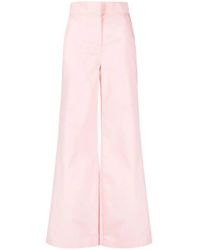 Palm Angels - Reverse Waistband Flared Trousers - Lyst