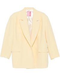 Carla G - Peak-Lapel Flap-Pocket Blazer - Lyst