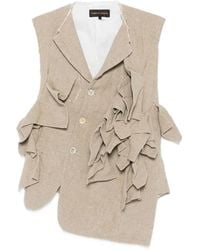 Comme des Garçons - Ruffled Sleeveless Jacket - Lyst