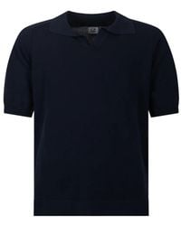 C.P. Company - V-Neck Short-Sleeves Polo Shirt - Lyst