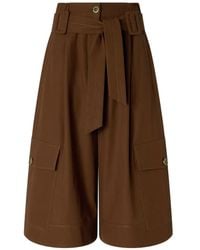 Pinko - Wide-Leg Buckle Detail Shorts - Lyst