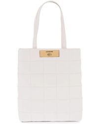Moschino - Quilted Turn-Lock Tote Bag - Lyst