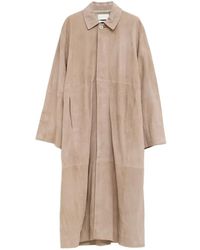 Lauren Manoogian - Suede Panelled Coat - Lyst