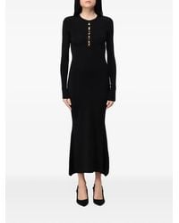Mar De Margaritas - Ribbed-Knit Cutout-Detail Midi Dress - Lyst