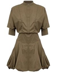 Jonathan Simkhai - Effie Pleat-Detail Shirt Dress - Lyst