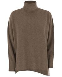 Vanisé - Giuly High-Neck Asymmetrical Sweater - Lyst