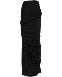 Entire studios - Dia Maxi-Rok Met Gedrapeerd Detail - Lyst