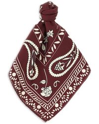 Alberto Biani - Patterned Silk Scarf - Lyst