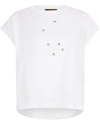 Moorer - Ella T-Shirt Mit Logo-Print - Lyst