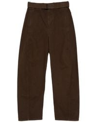 Lemaire - Belted Wide-Leg Jeans - Lyst