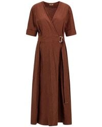 Herno - Jurk Met Ceintuur - Lyst