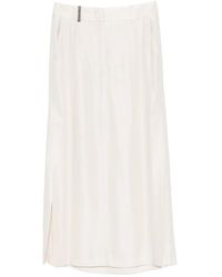 Peserico - Jupe Fendue À Coupe Mi-Longue - Lyst