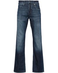 7 For All Mankind - Headway Mid Waist Straight Jeans - Lyst