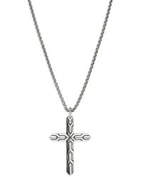 John Hardy - Sterling Icon 50 Cross-Pendant Necklace - Lyst