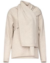 Loulou de Saison - Frances Scarf-Detail Cashmere Sweater - Lyst