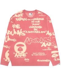 Aape By A Bathing Ape - Logo Crew-Neck Sweater - Lyst