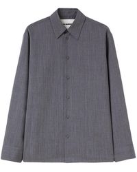 Jil Sander - Long-sleeve Wool Shirt - Lyst