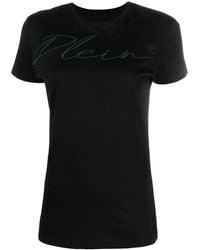 Philipp Plein - Logo-Embroidered Cotton T-Shirt - Lyst