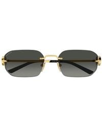 Gucci - Logo-Detail Crystal-Embellished Sunglasses - Lyst