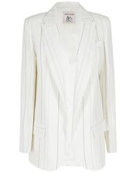 Semicouture - Striped Blazer - Lyst