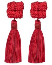 Jennifer Behr - Carmella Tassel Earrings - Lyst