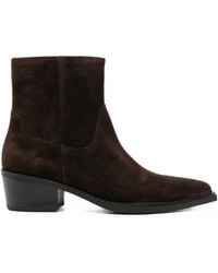 Vagabond Shoemakers - Suede Pointed-Toe Ankle Boots - Lyst