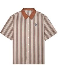 Malbon Golf - Stealie Blanket Vertical-Stripe Polo Shirt - Lyst