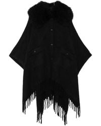 Moncler - Fringed Cape - Lyst