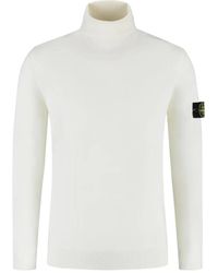 Stone Island - Maglione Con Tasca Applicata - Lyst