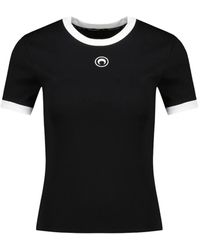 Marine Serre - T-Shirt mit Mond-Logo - Lyst